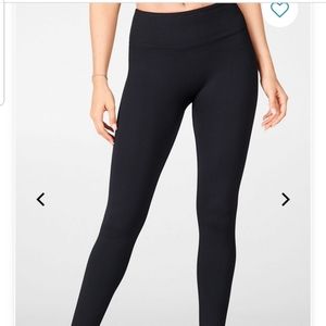 Fabletics ribbed black seamless leggings size S